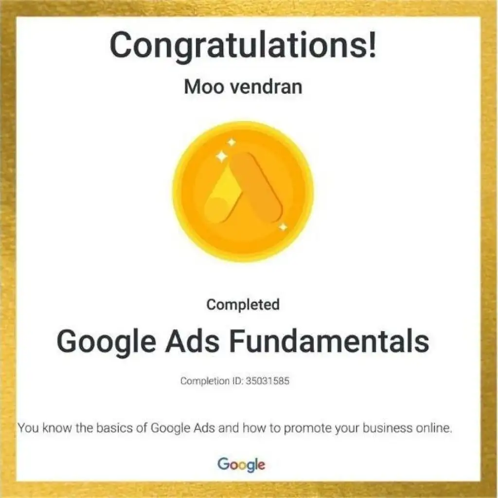 google ads certification