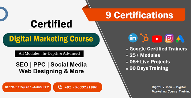 digital marketing course training in theni: certifications