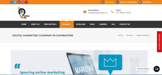 digital marketing company in Coimbatore - Creative Point