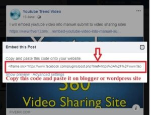 Improve Your Blog Posts - copy embed code from post