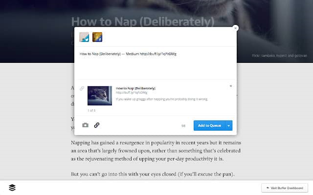 Top 10 Chrome Extensions For Digital Marketing And SEO: Buffer Extension
