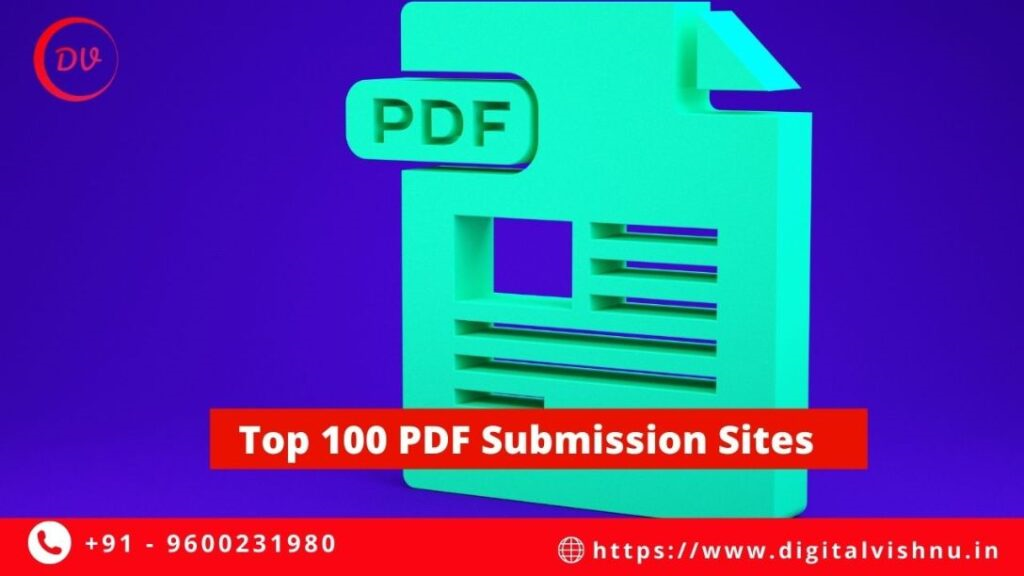 Free High DA PA PDF Submission Sites List 