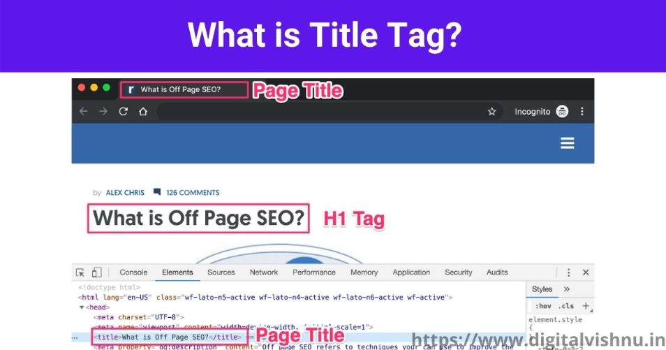 SEO interview questions and answers: what is title tag