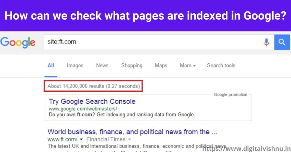 SEO interview questions and answers: how to check indexed pages