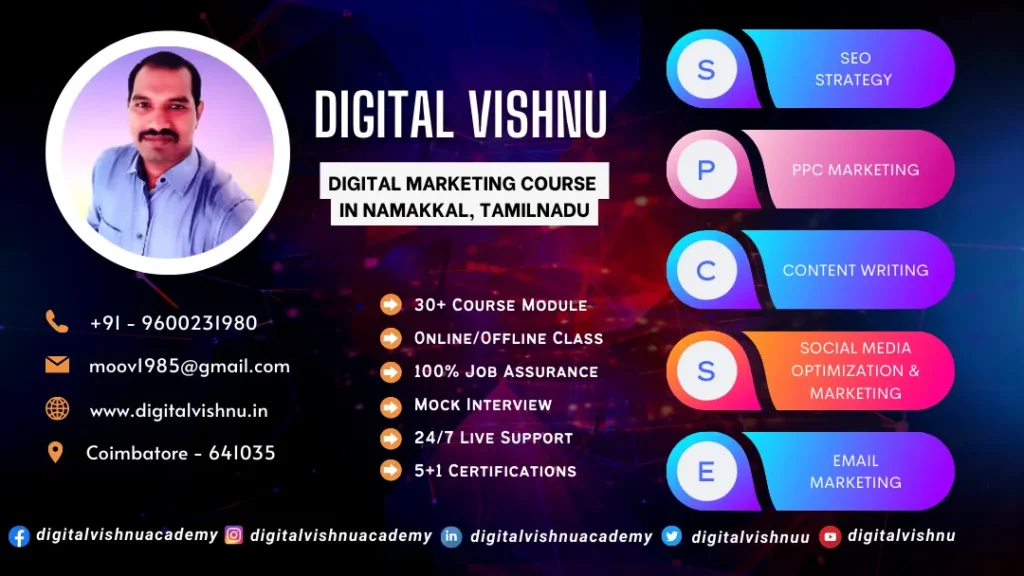 Digital Marketing Course in Namakkal