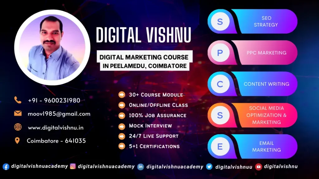 Digital Marketing Course in Peelamedu