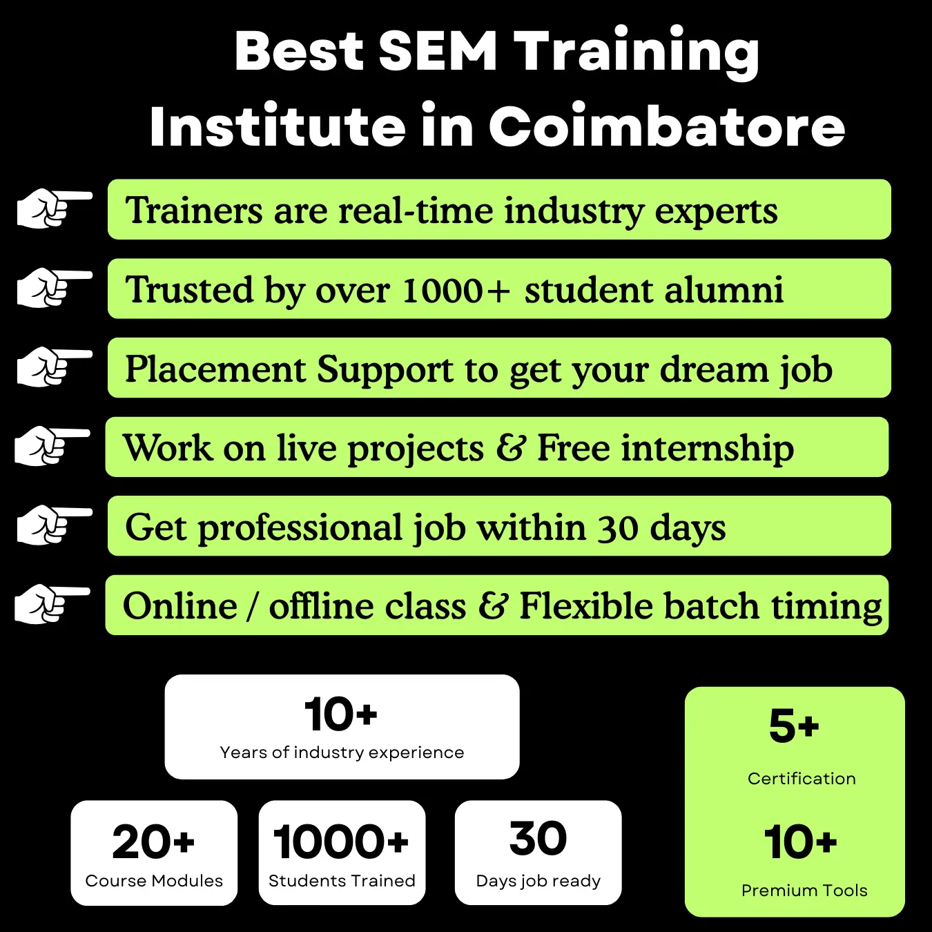 Best SEM Training Institute in Coimbatore