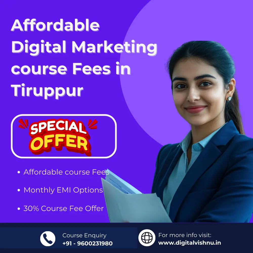 Digital Marketing Course Fees in Tiruppur