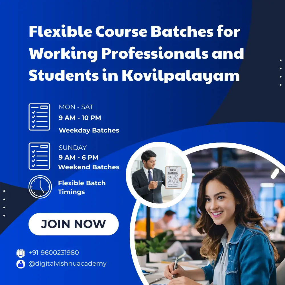 Flexible Batches for Working Professionals and College Students