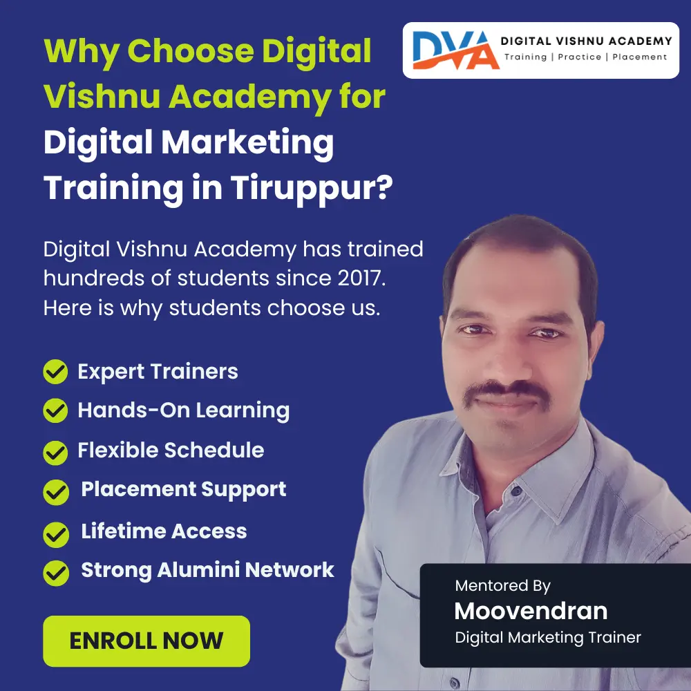 Why Choose Digital Vishnu Academy for Digital Marketing Training
