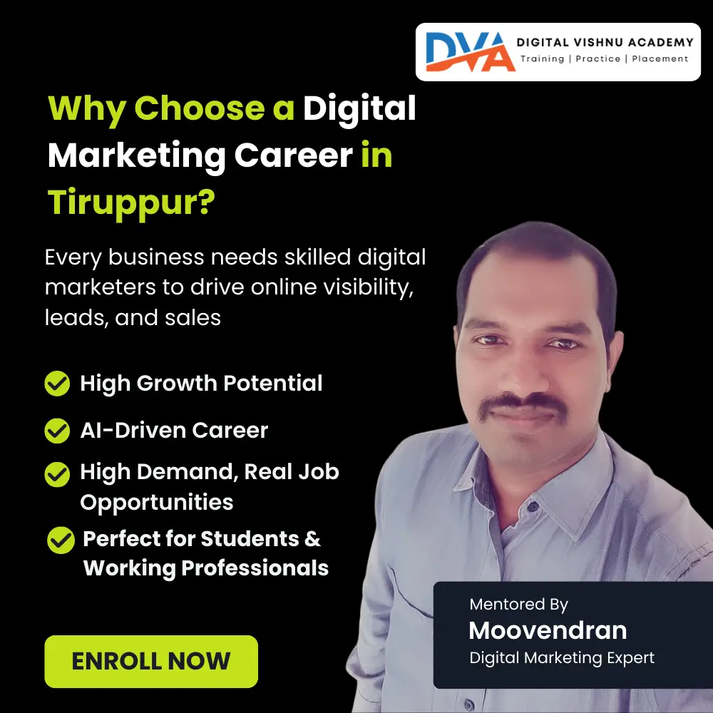 Why Choose a Digital Marketing Career in Tiruppur