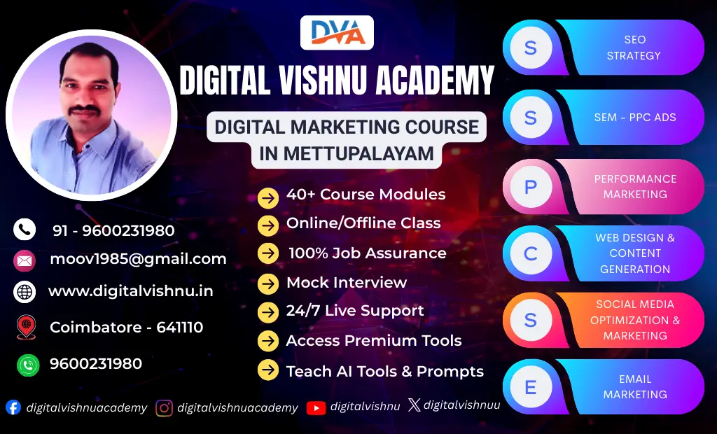 Digital Marketing Course in Mettupalayam