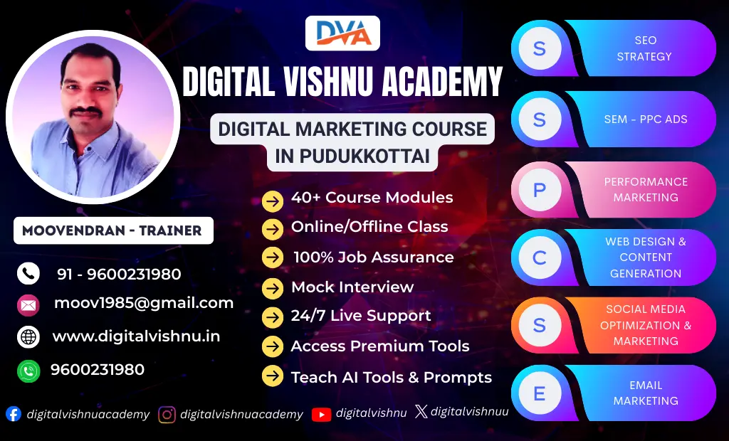 Digital Marketing Course in Pudukkottai