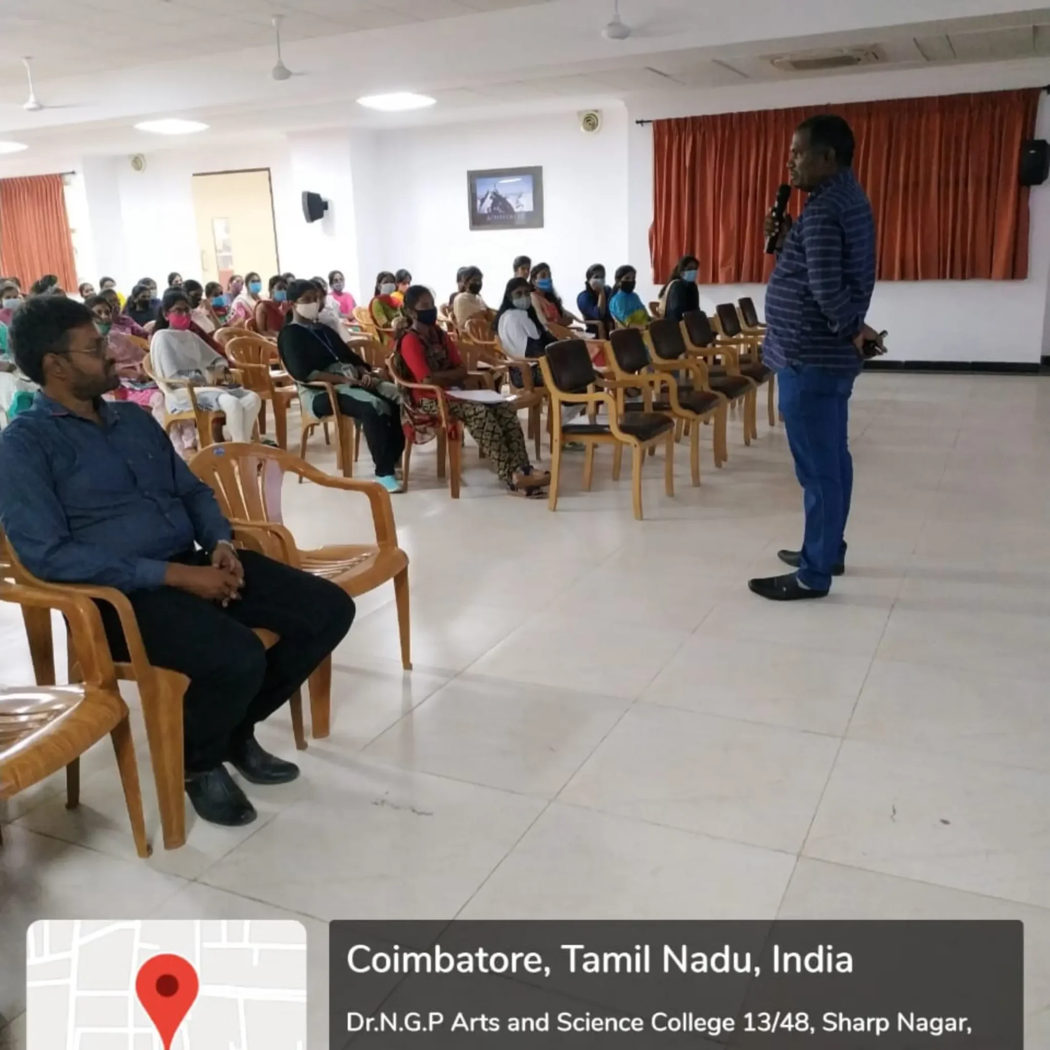 Moovendran - Digital Marketing Trainer - Digital marketing seminar at Dr. N.G.P Arts and Science College