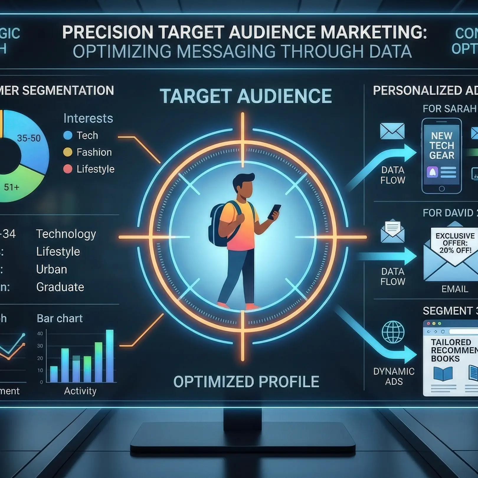 Content planning, ad creatives, and audience targeting