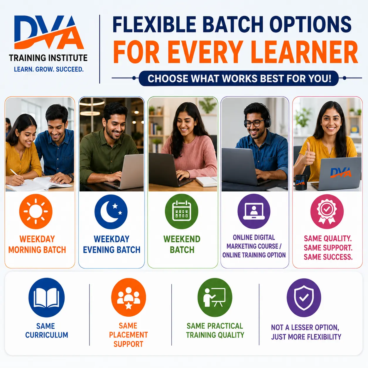 Enroll in a Batch That Fits Your Schedule and Start Your Career