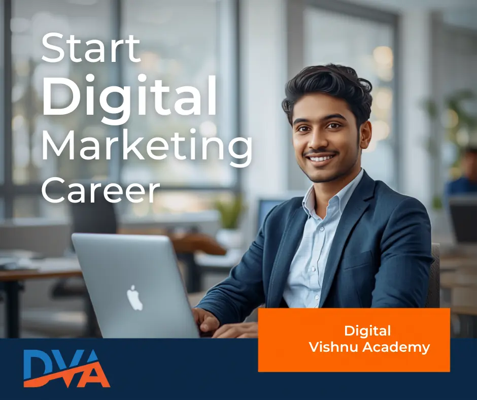 Start your digital marketing career at Digital Vishnu Academy Coimbatore - practical training and placement