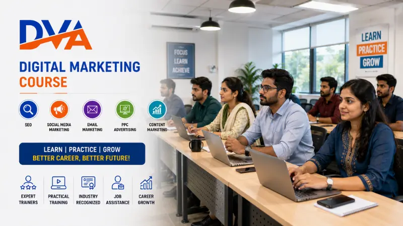 Digital marketing course in Coimbatore at Digital Vishnu Academy - practical training with placement support