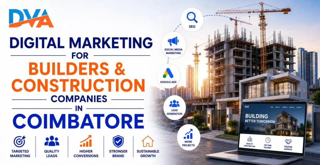 Facebook Ads and Google Ads strategies for builders and construction companies in Coimbatore