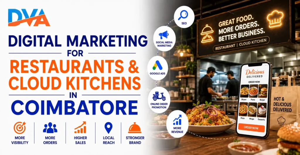 restaurant and cloud kitchen digital marketing strategy Coimbatore