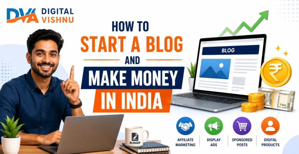 start a blog and earn money in India
