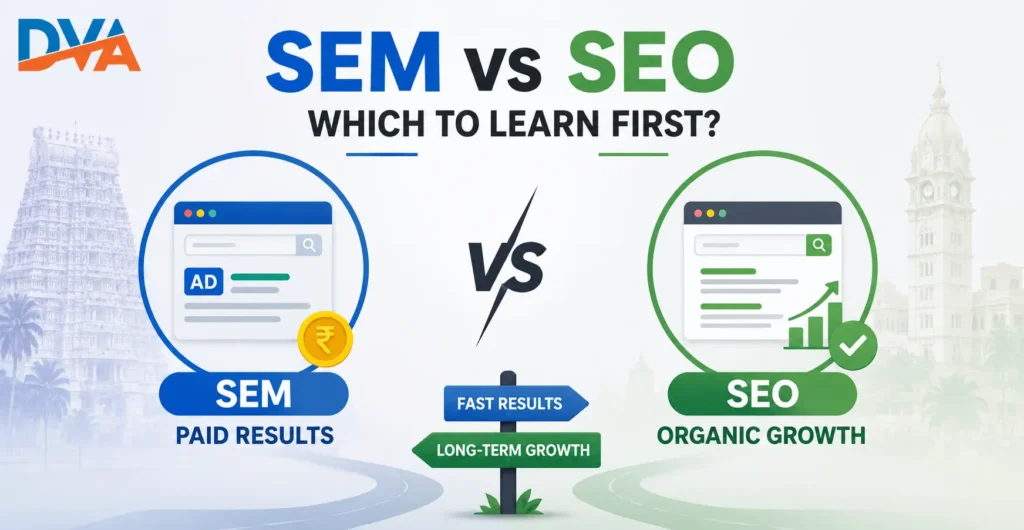 sem vs seo difference for beginners india
