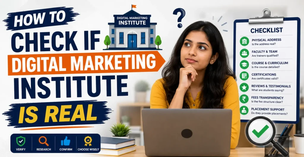 how to check if a digital marketing institute is real
