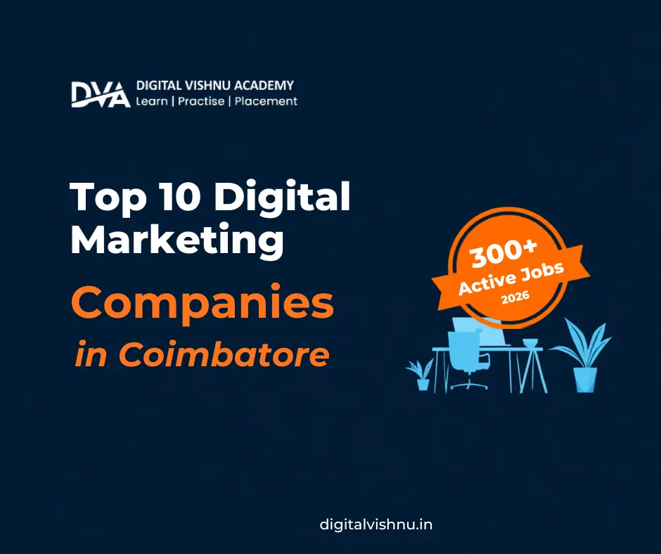 Top 10 Digital Marketing Companies in Coimbatore Hiring Freshers 2026 digital marketing companies in Coimbatore that hire freshers with zero experience